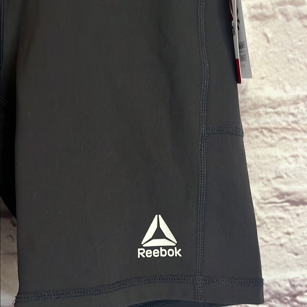 Reebok Black Bike Shorts Moisture-Wicking Athletic Wear - Picture 5 of 5